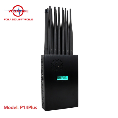 14Watt Wireless Signal Jammer Fourteen Frequency Bands Compact Size