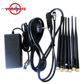 Power Adjustable Mobile Phone Signal Jammer 6 RF Customized Frequency Safe Operation