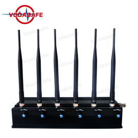 Power Adjustable Mobile Phone Signal Jammer 6 RF Customized Frequency Safe Operation