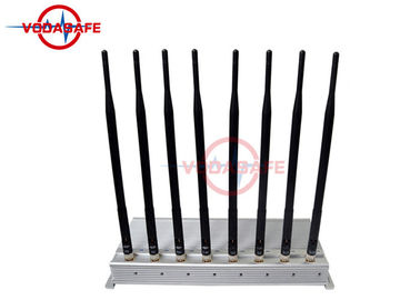 8 Antennas Mobile Phone Signal Blocker 2G 3G 4G WiFi 10 - 40m Cover Radius