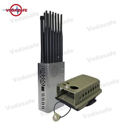 12 Bands 5G 4G 3G Wifi GPS Tracker Portable Signal Jammer 12Walt 30meter Jamming Range